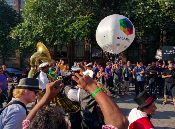 Parade procession with Kalamuna balloon