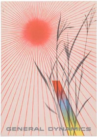 General Dynamics Orange Sun Poster