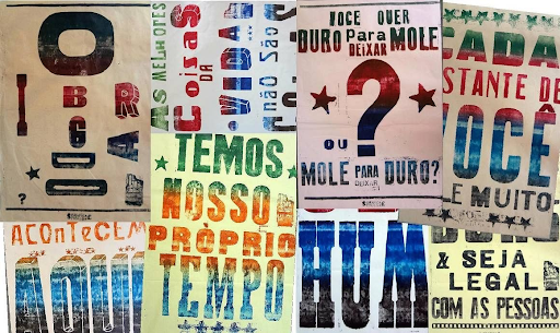 Collection of various colorful posters