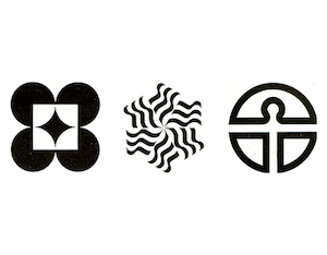 Black and white shapes