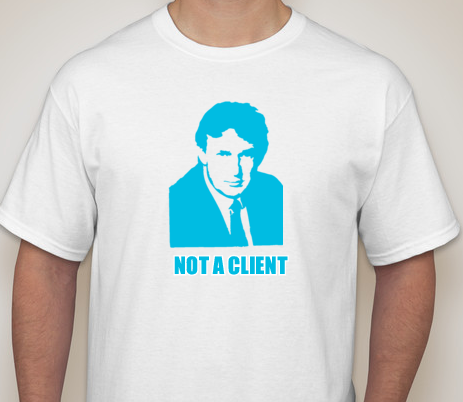 Not a client t-shirt design