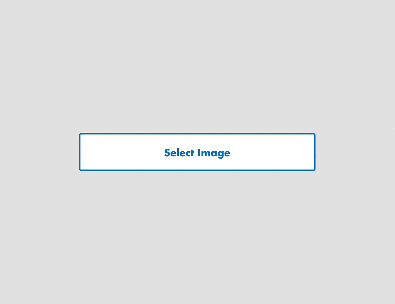 Animation of a button changing from "Select image" to  "uploading..." to "Success!"