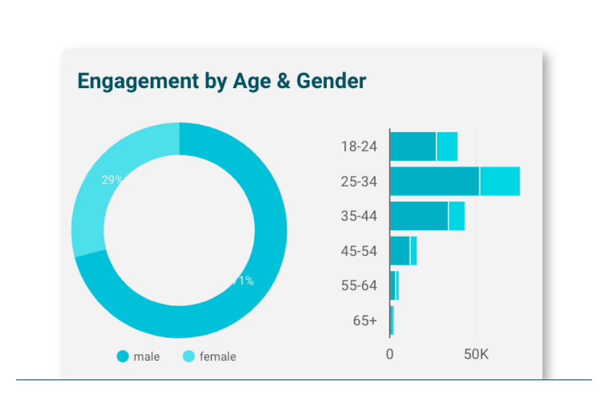 Google Data Studio Engagement Graph