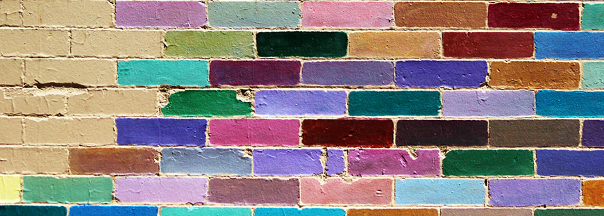 Image of different colored bricks.