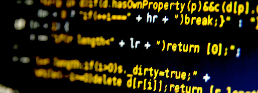 Close-up image of code