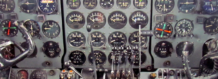 Airplane Cockpit Dashboard