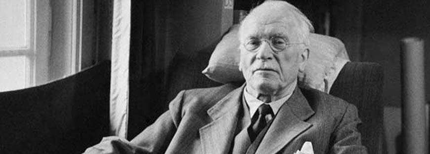 Black and white photograph of Carl Jung