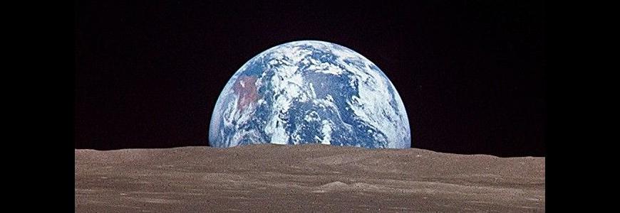 Earth Rising over the Moon