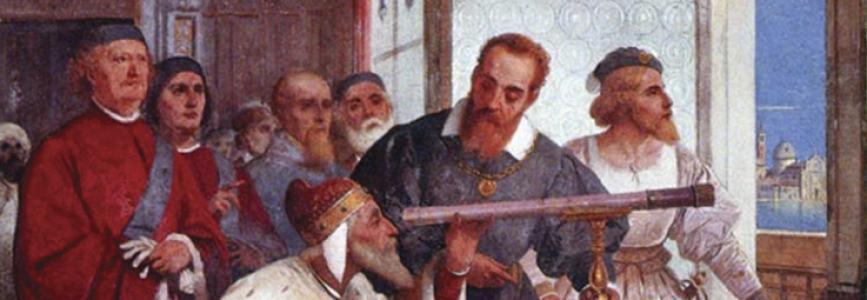 Bertini fresco of Galileo Galilei and Doge of Venice